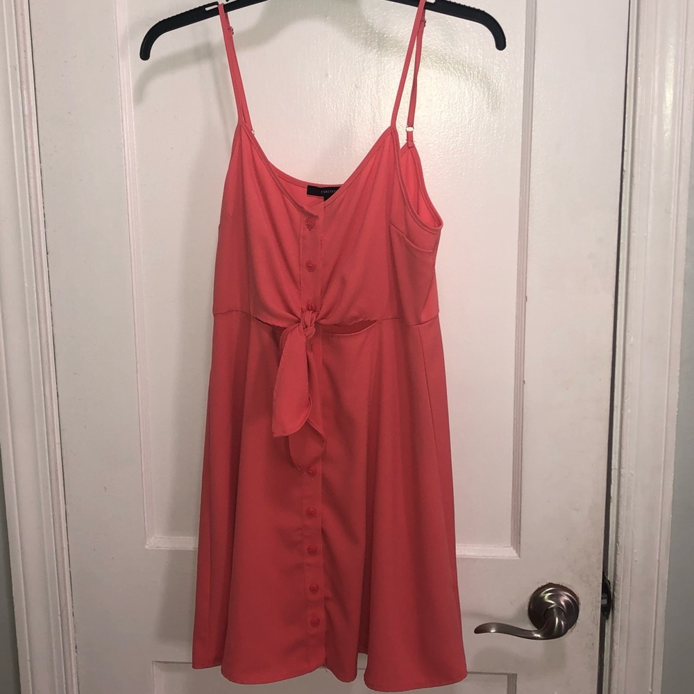Coral Forever 21 dress